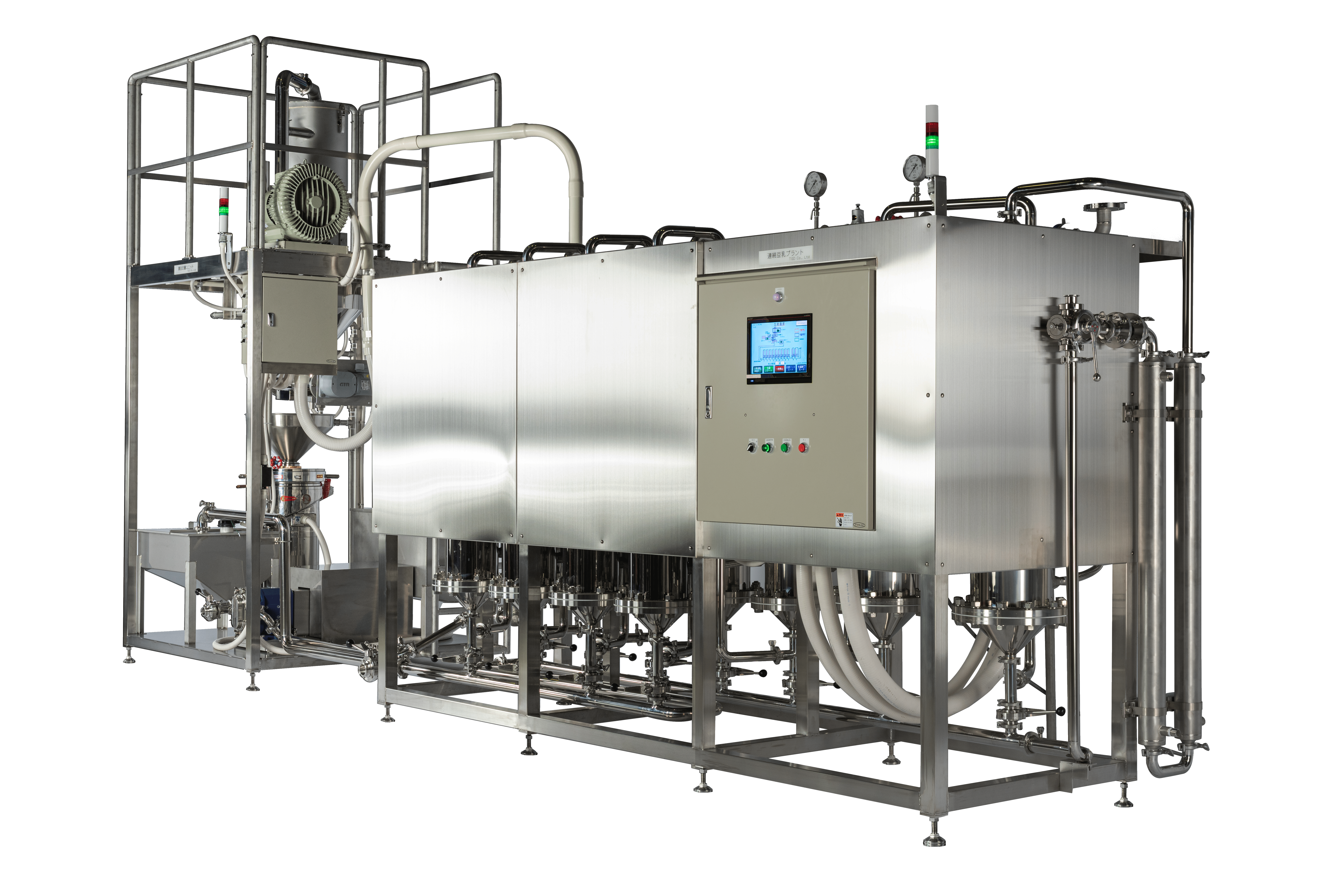 連続豆乳煮沸釜/株式会社ティージーディー